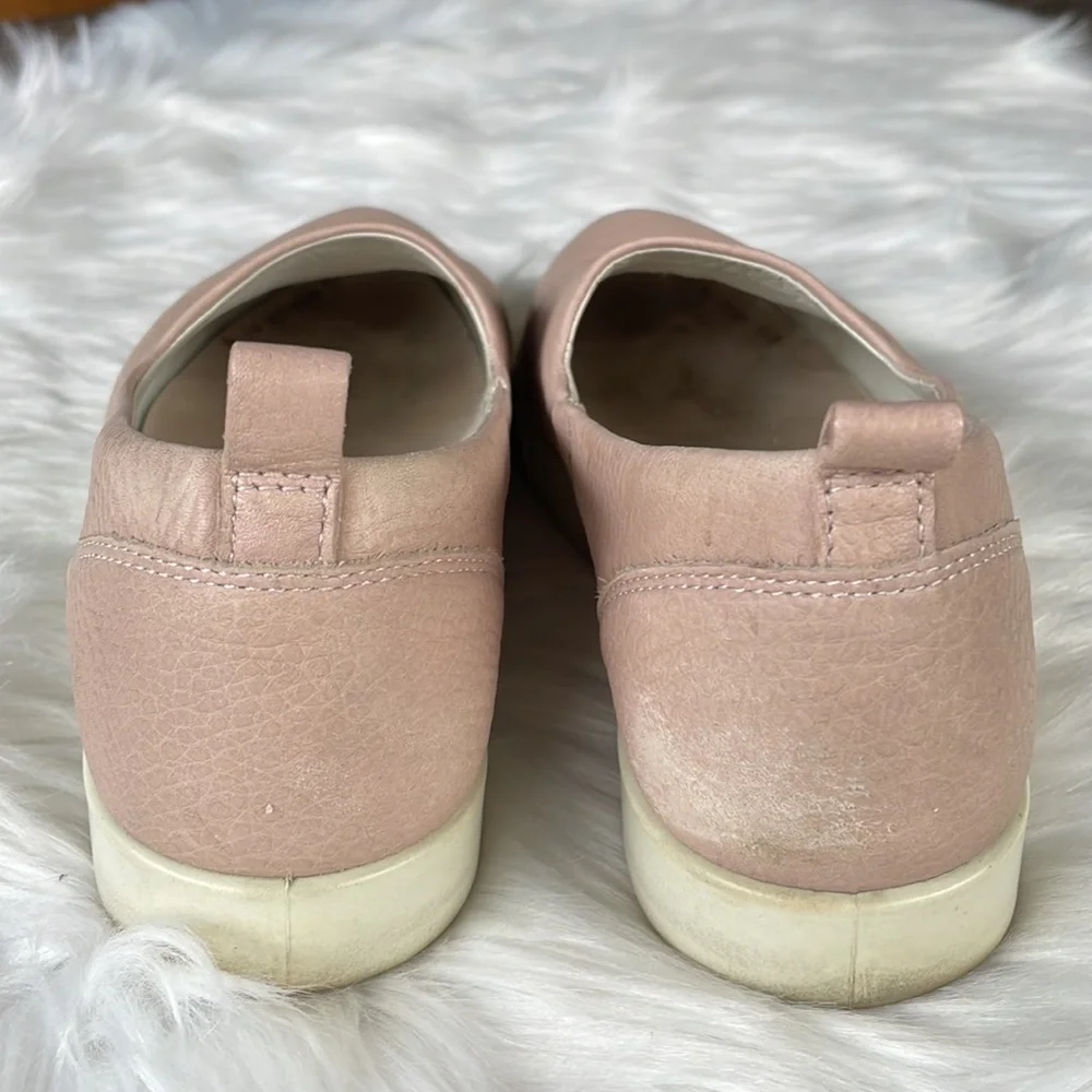 Ecco Gillian slip‎ on sneakers pale pink GUC size 38